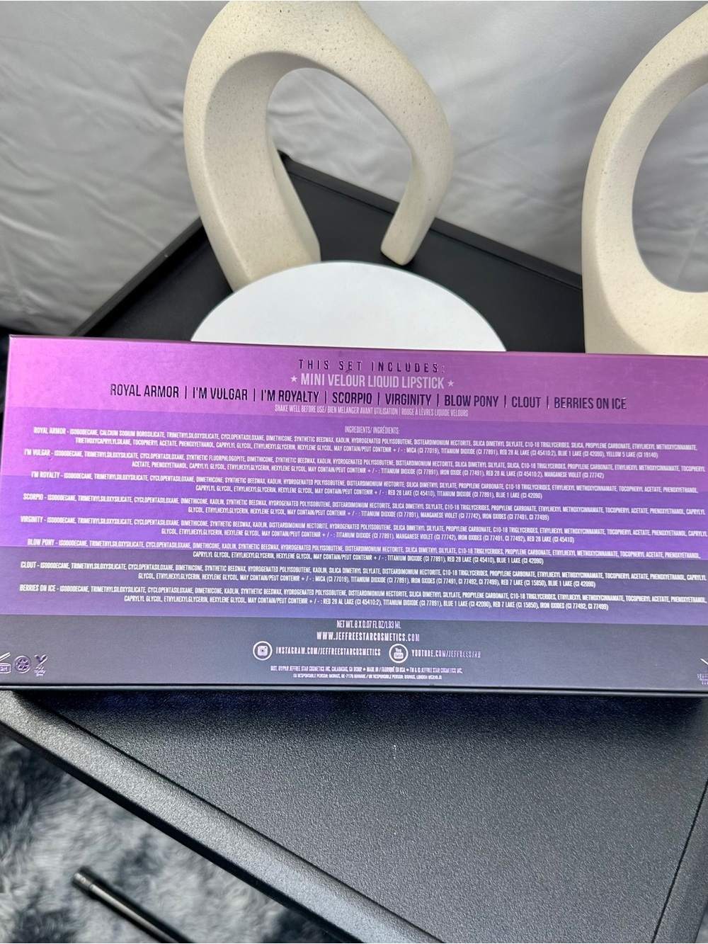 BNIB Jeffree Star Mini Velour Liquid Lipstick Set (Queen B*tch) - Picture 12 of 13